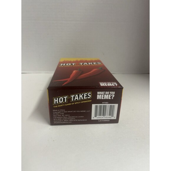 Hot Takes - What Do You Meme (3-8 Players) Party Game of Spicy Opinions - Picture 3 of 5